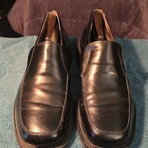 Michael Shannon Black Leather Loafers